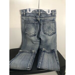 Blue Cult Boys Size 7 Distressed Stretch Jeans Blue Denim Crinkle Fit